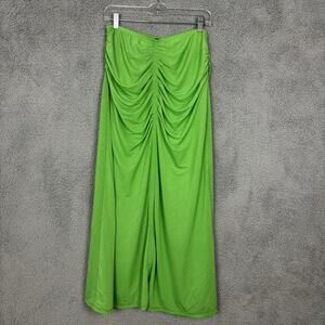 House of Harlow Strapless Dress Kelly Green sz Medium Ruched Front, party event